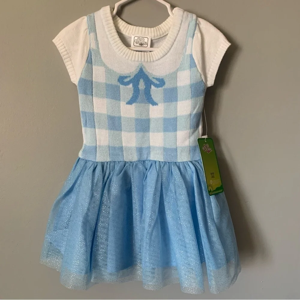 NWT. WB The Wizard of Oz Toddler Girl Dorothy Cosplay Sweater